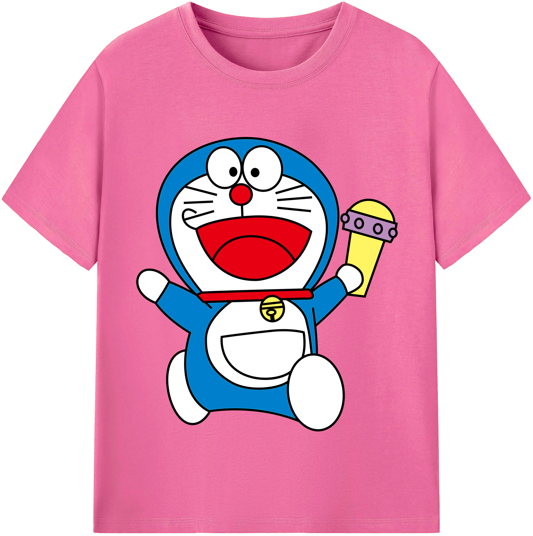 （画像用） ドラえもん Doraemon レディースカジュアルプリントTシャツ（綿100％）